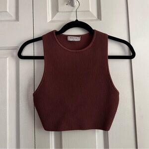 Babaton | Sculpt Knit Racer Cropped Tank